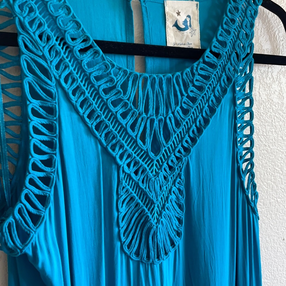 Anthropologie, Size small, teal maxi dress